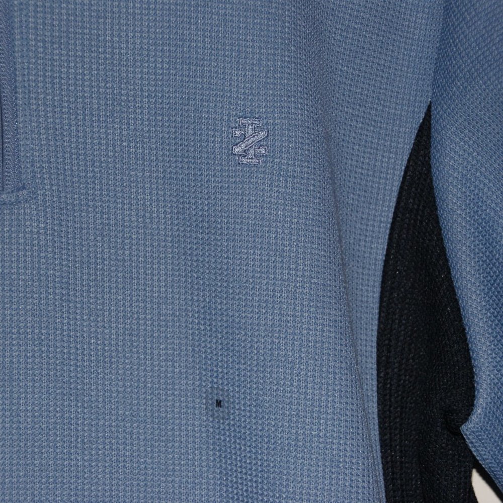 IZOD Mens Blue 1/4 Zip Fleece Lined Pullover M NEW - Picture 4 of 8